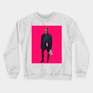 Indian Mona Lisa Meets High Fashion & Rebel Culture ft Schiaparelli Pink Crewneck Sweatshirt